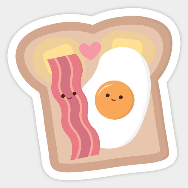 Bacon and Egg - Bacon And Eggs - Sticker | TeePublic UK